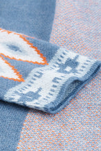 Load image into Gallery viewer, Aztec Print Open Front Knitted Cardigan