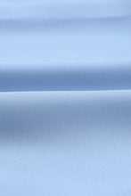 Load image into Gallery viewer, Light Blue V Neck Long Sleeve Ruffle Tiered Mini Dress