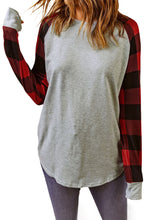 Load image into Gallery viewer, Buffalo Plaid Long Sleeve Sweatshirt