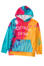 Load image into Gallery viewer, Not Today Satan Tie Dye Hoodie