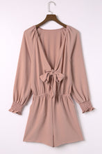 Load image into Gallery viewer, Tie Knot Puff Long Sleeve Romper