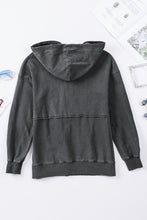 Load image into Gallery viewer, Zipped Front Stitching Hooded Sweatshirt