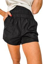 Load image into Gallery viewer, Elastic High Waist Side Pockets Shorts