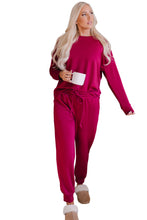 Load image into Gallery viewer, Long Sleeve Pullover and Jogger Pants Lounge Set