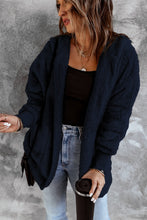 Load image into Gallery viewer, Soft Fleece Hooded Open Front Coat