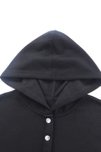 Load image into Gallery viewer, Batwing Sleeve Pocketed Henley Hoodie