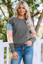 Load image into Gallery viewer, Colorblock Long Sleeve Pullover Sweatshirt