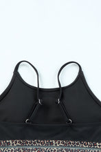 Load image into Gallery viewer, Rose Leopard Mesh Trim 2pcs Bikini Swimsuit