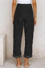 Load image into Gallery viewer, Corduroy High Waist Straight Leg Pants