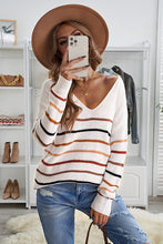 Load image into Gallery viewer, Multicolor Striped Knit Sweater