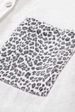 Load image into Gallery viewer, Contrast Leopard Denim Jacket