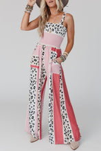 Load image into Gallery viewer, Color Block Mix Print Pocketed Jumpsuit