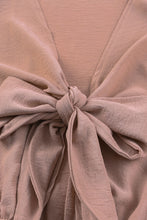 Load image into Gallery viewer, Tie Knot Puff Long Sleeve Romper