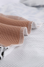 Load image into Gallery viewer, Stripes Leopard Splicing Colorblock Long Sleeve Top