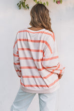 Load image into Gallery viewer, Stripe Striped Drop Shoulder Pullover Sweatshirt