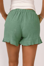 Load image into Gallery viewer, High Waist Pocketed Ruffle Shorts