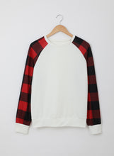Load image into Gallery viewer, Buffalo Plaid Long Sleeve Sweatshirt
