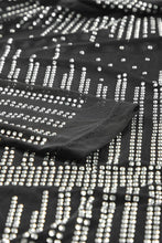 Load image into Gallery viewer, Rhinestone Sheer Mesh Long Sleeve Bodysuit