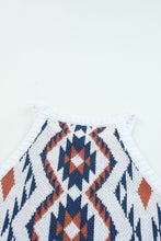 Load image into Gallery viewer, Aztec Geometric Print Knitted Tank Top