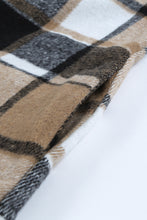 Load image into Gallery viewer, Plaid Print Buttoned Shirt Jacket