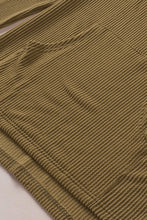 Load image into Gallery viewer, Ribbed Drawstring Pullover Hoodie with Kangaroo Pocket