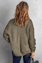 Load image into Gallery viewer, Olive Chunky Wide Long Sleeve Knit Cardigan