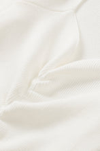 Load image into Gallery viewer, Beige Ruched Sweetheart Neckline Rib Knit Sweater