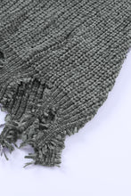 Load image into Gallery viewer, Ripped Raw Hem Chunky Pullover Sweater