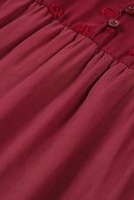 Load image into Gallery viewer, Ruffled Swiss Dot Mesh Yoke Tank Top