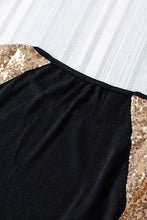 Load image into Gallery viewer, Sequin Shoulder Long Sleeve Top