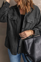 Load image into Gallery viewer, Turn Down Collar Buttoned Shirt Jacket