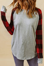 Load image into Gallery viewer, Buffalo Plaid Long Sleeve Sweatshirt