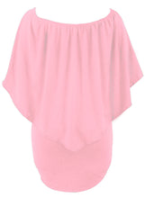 Load image into Gallery viewer, Plus Size Multiple Dressing Layered Pink Mini Poncho Dress