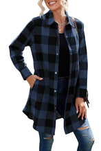 Load image into Gallery viewer, Turn-down Collar Plaid Shirt Jacket