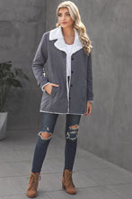 Load image into Gallery viewer, Lapel Collar Button Fleece Jacket