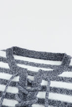 Load image into Gallery viewer, Striped Knit Tie up Sweater