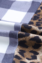 Load image into Gallery viewer, Plaid Patchwork Cowl Neck Sweatshirt