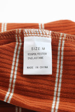 Load image into Gallery viewer, Extend Color Block Cuffs Rib Knit Striped Pullover