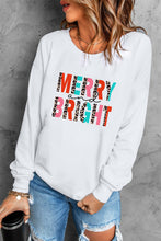 Load image into Gallery viewer, MERRY and BRIGHT Leopard Print Pullover Sweatshirt