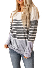 Load image into Gallery viewer, Striped Colorblock Sweater