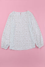 Load image into Gallery viewer, Crew Neck Long Sleeve Blouse