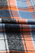 Load image into Gallery viewer, Multicolor Plaid Button Down Ruffled Shirt Jacket