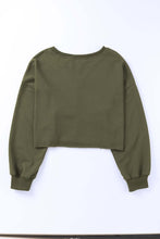 Load image into Gallery viewer, Drop Shoulder Cropped Sweatshirt