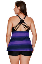 Load image into Gallery viewer, Strappy Hollow-out Back Plus Size Tankini