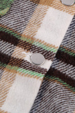 Load image into Gallery viewer, Geometric Plaid Print Pocketed Shacket