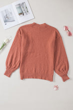 Load image into Gallery viewer, Solid Color Puffy Sleeve Pocketed Sweater