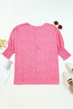 Load image into Gallery viewer, Oversized Leopard Puff Sleeve Blouse