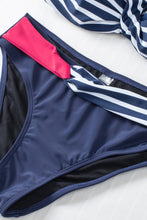 Load image into Gallery viewer, Halter Bandeau Striped Bikini