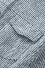 Load image into Gallery viewer, Textured Button Down Shirt Jacket with Pockets