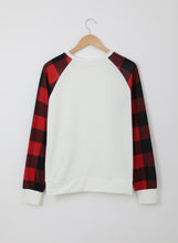 Load image into Gallery viewer, Buffalo Plaid Long Sleeve Sweatshirt